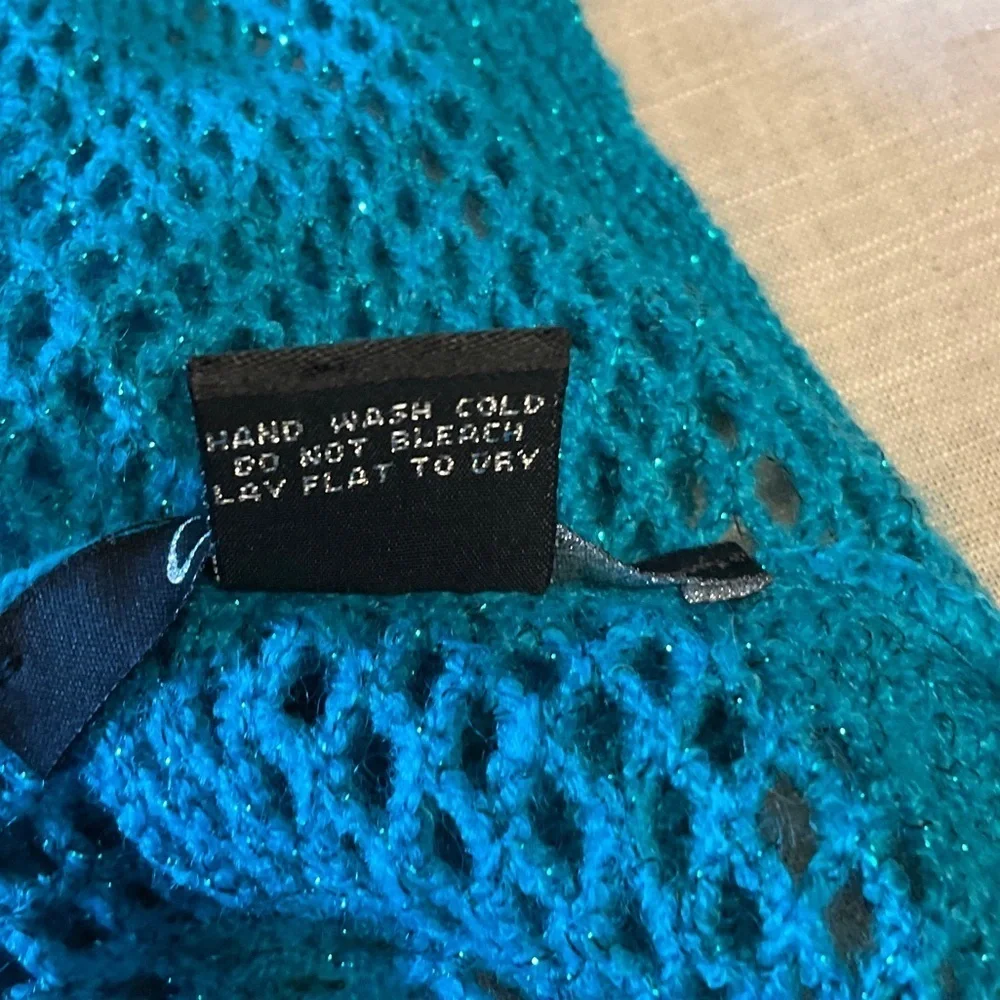 Chic Teal Knit Infinity Scarf